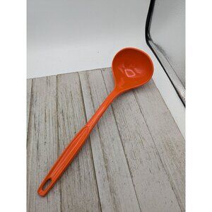 Vintage Foley Orange Nylon Plastic Ladle Dipper Spoon 11 1/2"